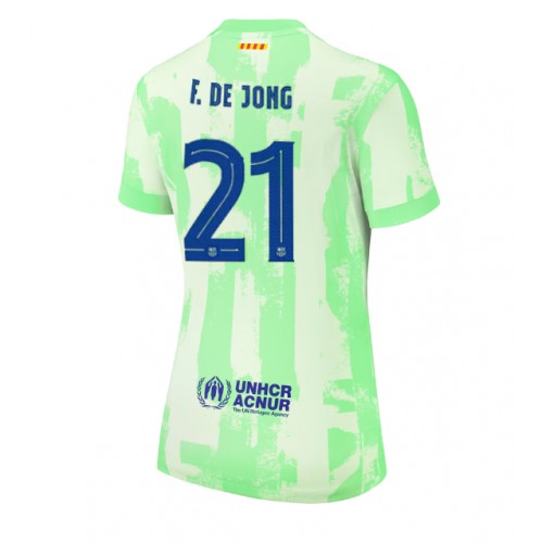 Fotballdrakt Dame Barcelona Frenkie de Jong #21 Tredjedrakt 2024-25 Kortermet